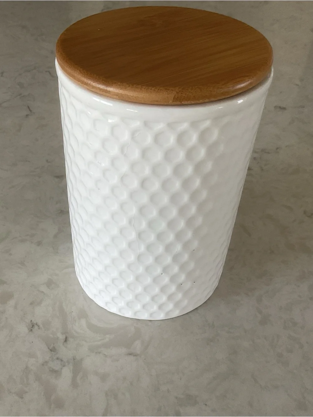 Transpac Honey Bee Tea Co. Ceramic Canister/Jar with Lid Farmhouse Country